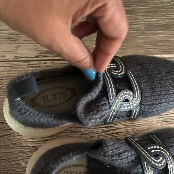 Tod's Navy Blue Athletic Shoes